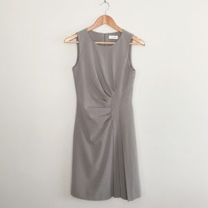 Calvin Klein Sleeveless Ruched Sheath Dress